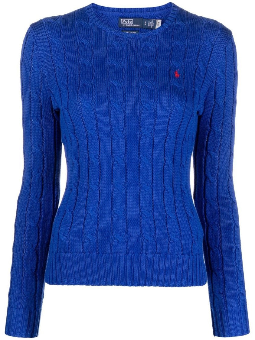 Polo Ralph Lauren Sapphire Blue Cable Knit Sweater