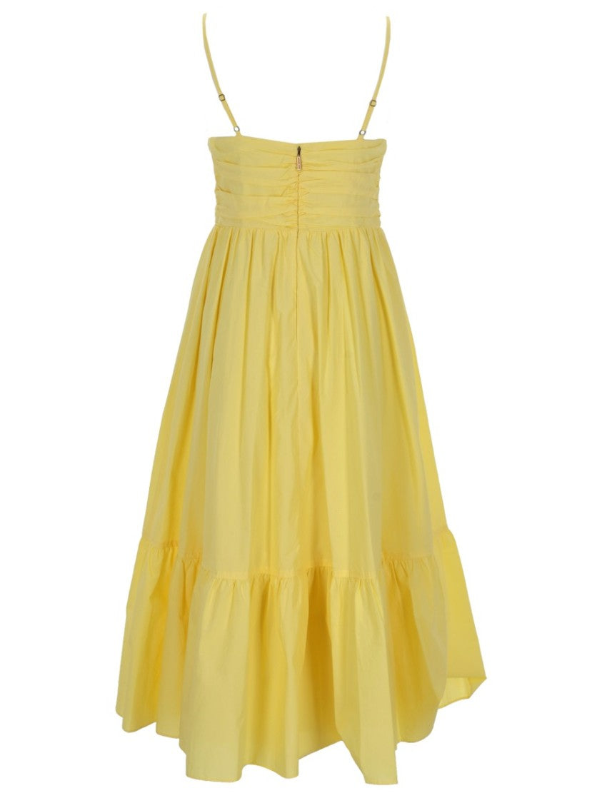 Michael Michael Kors Organic Cotton Gathered Bustier Dress