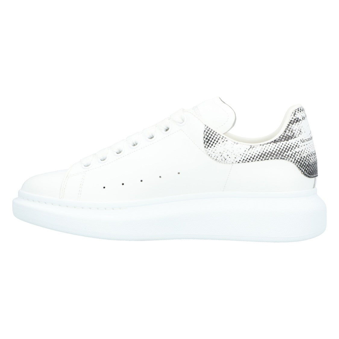 Alexander Mcqueen White Black Pixels' Oversized Shoes
