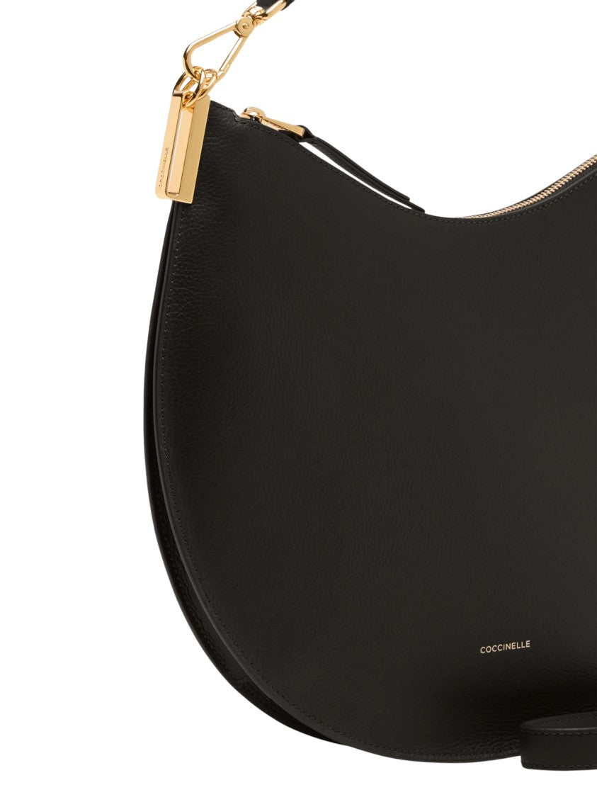 Coccinelle Half-Moon Top-Handle Shoulder Bag With Gold-Tone Accents