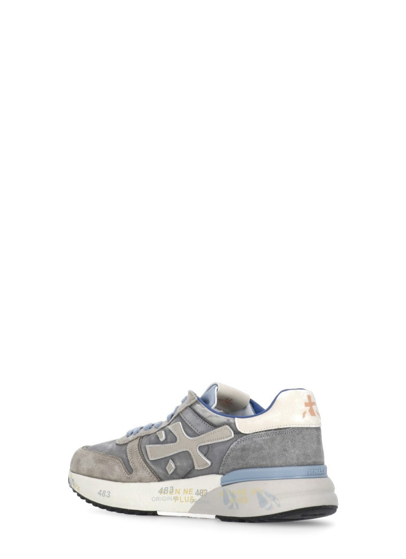 Premiata Grey Mick 7247 Suede Sneakers