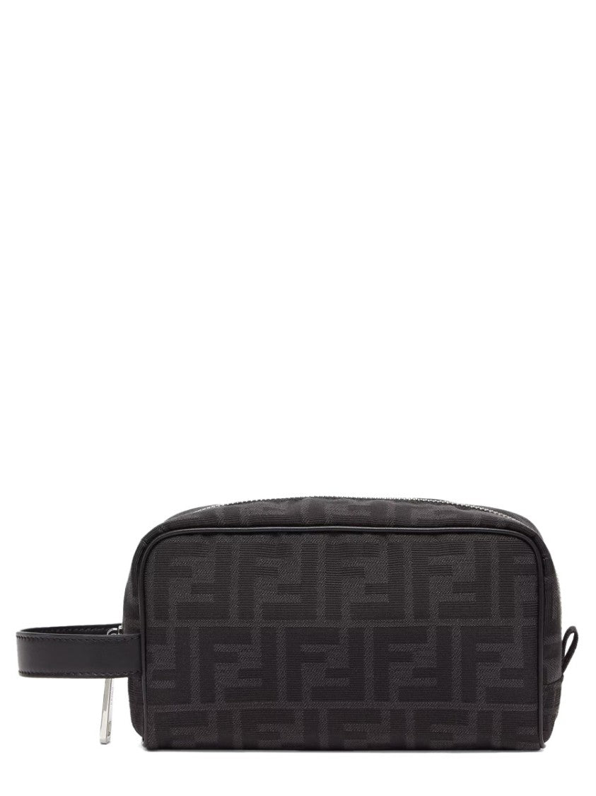 Fendi Beauty Case "Ff" Jacquard Small