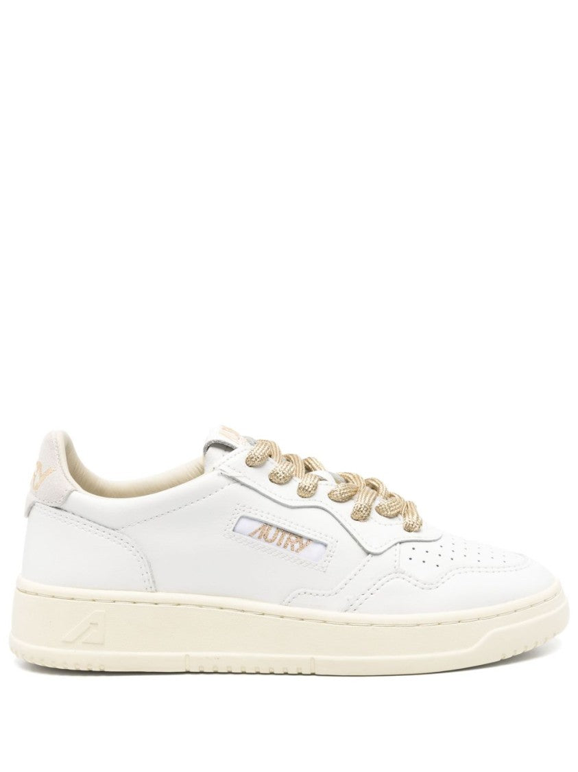 Autry White Sneakers With Perforated Toebox