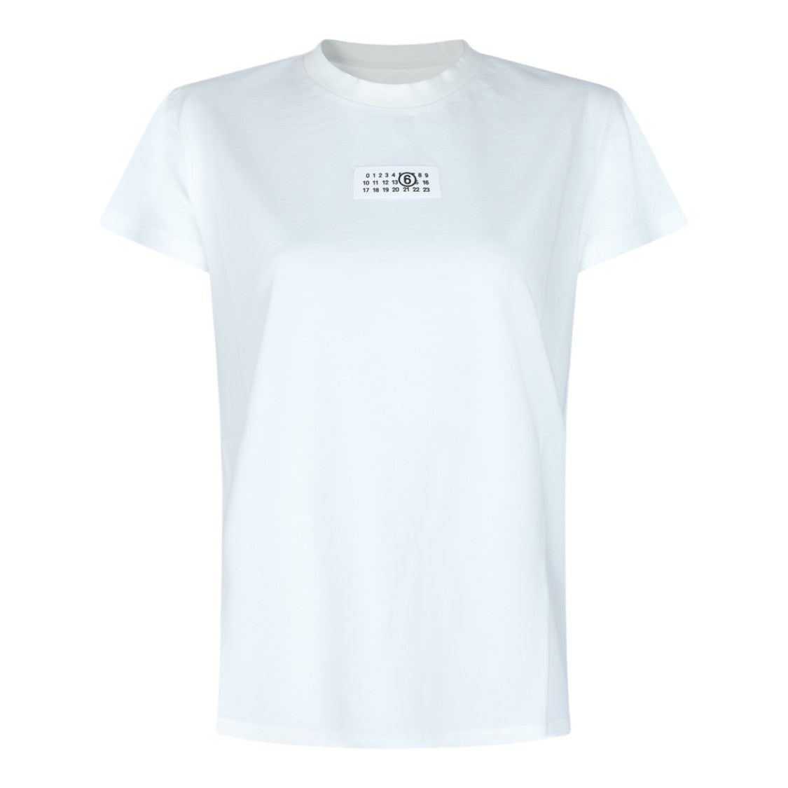 Mm6 By Maison Margiela Minimalist Short-Sleeve T-Shirt With Logo Patch