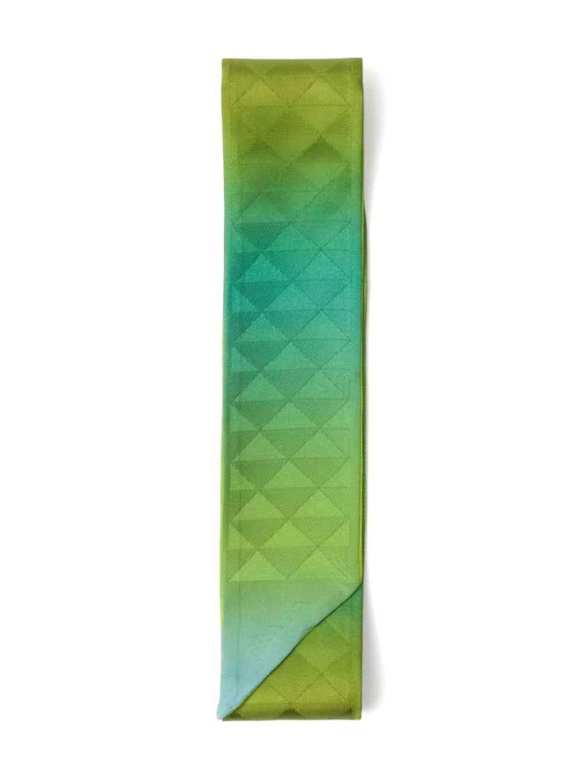 Prada Gradient Design Scarf With Geometric Pattern
