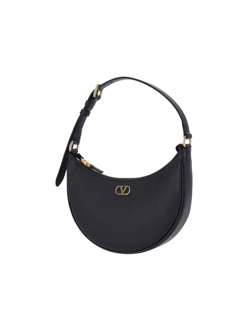 Valentino Garavani "Vlogo Signature" Mini Hobo Bag Black