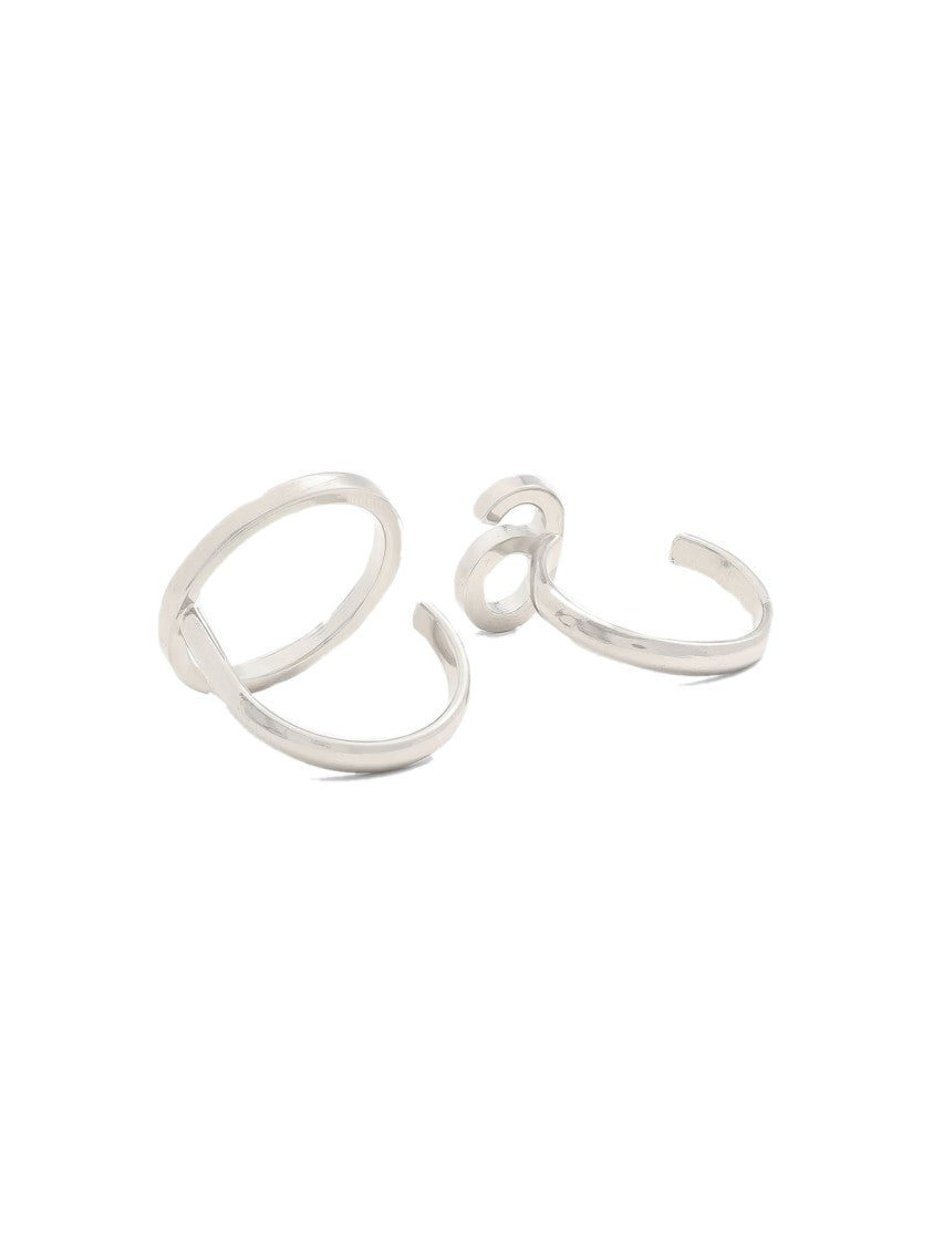 Maison Margiela 6 Logo Set Of 2 Rings