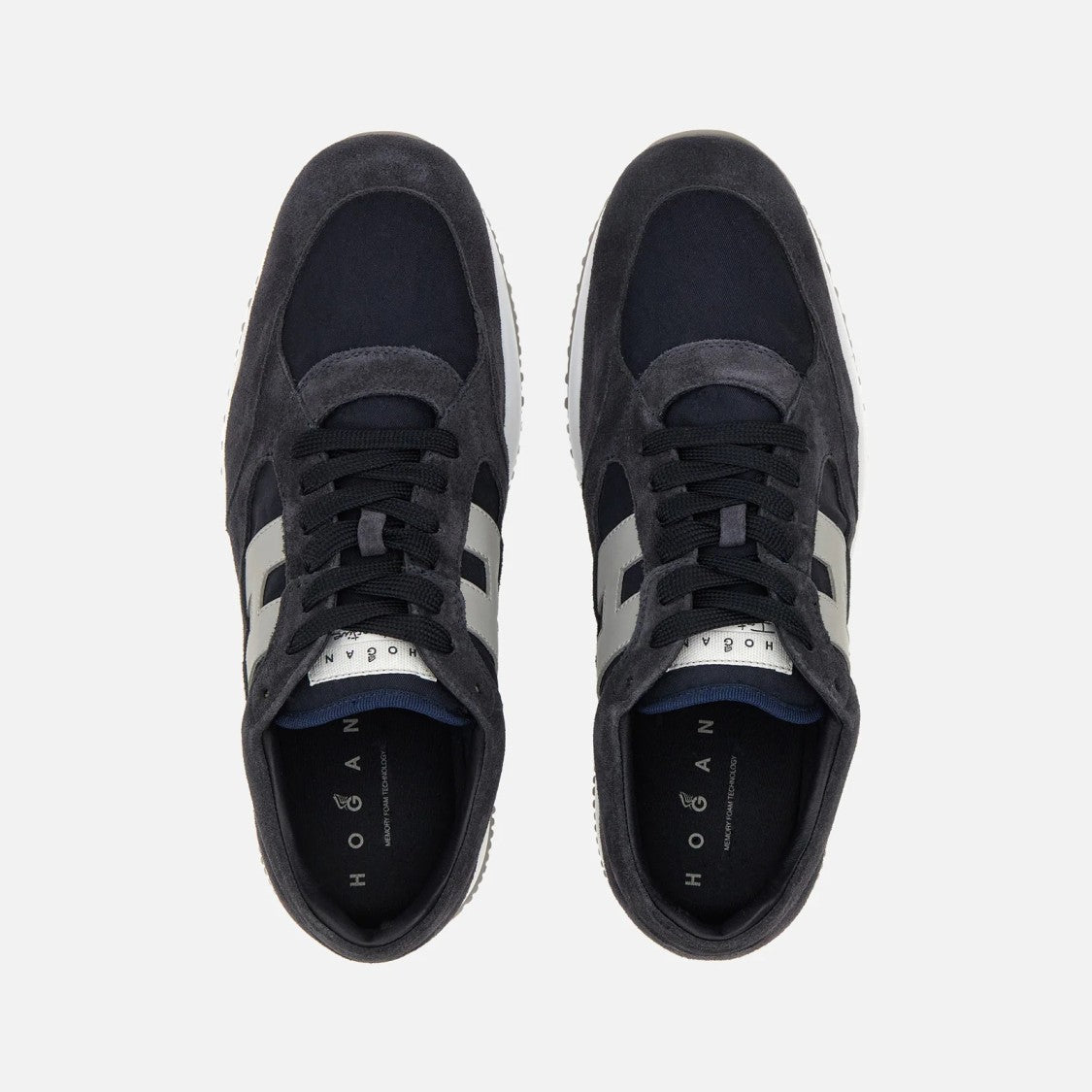Hogan Interactive Lace-Up Sneakers In Calfskin