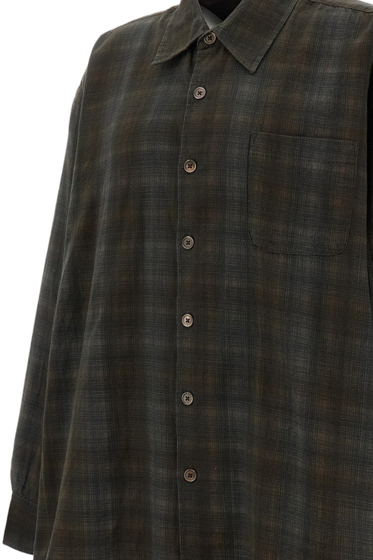 Our Legacy Borrowed Checked Cotton Casual Shirt