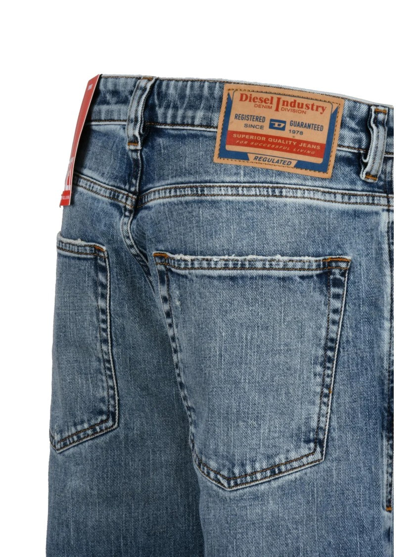 Diesel Blue Cotton-Blend D-Ark Jeans