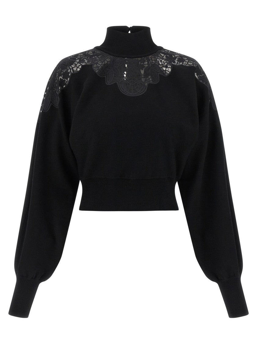 Twin-Set Tulle Lace Sweater