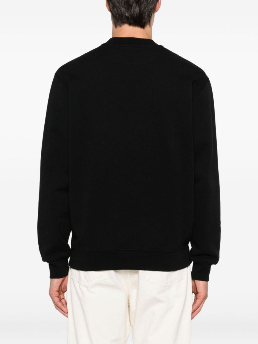 Jacquemus Contemporary Fit Black Cotton Sweatshirt