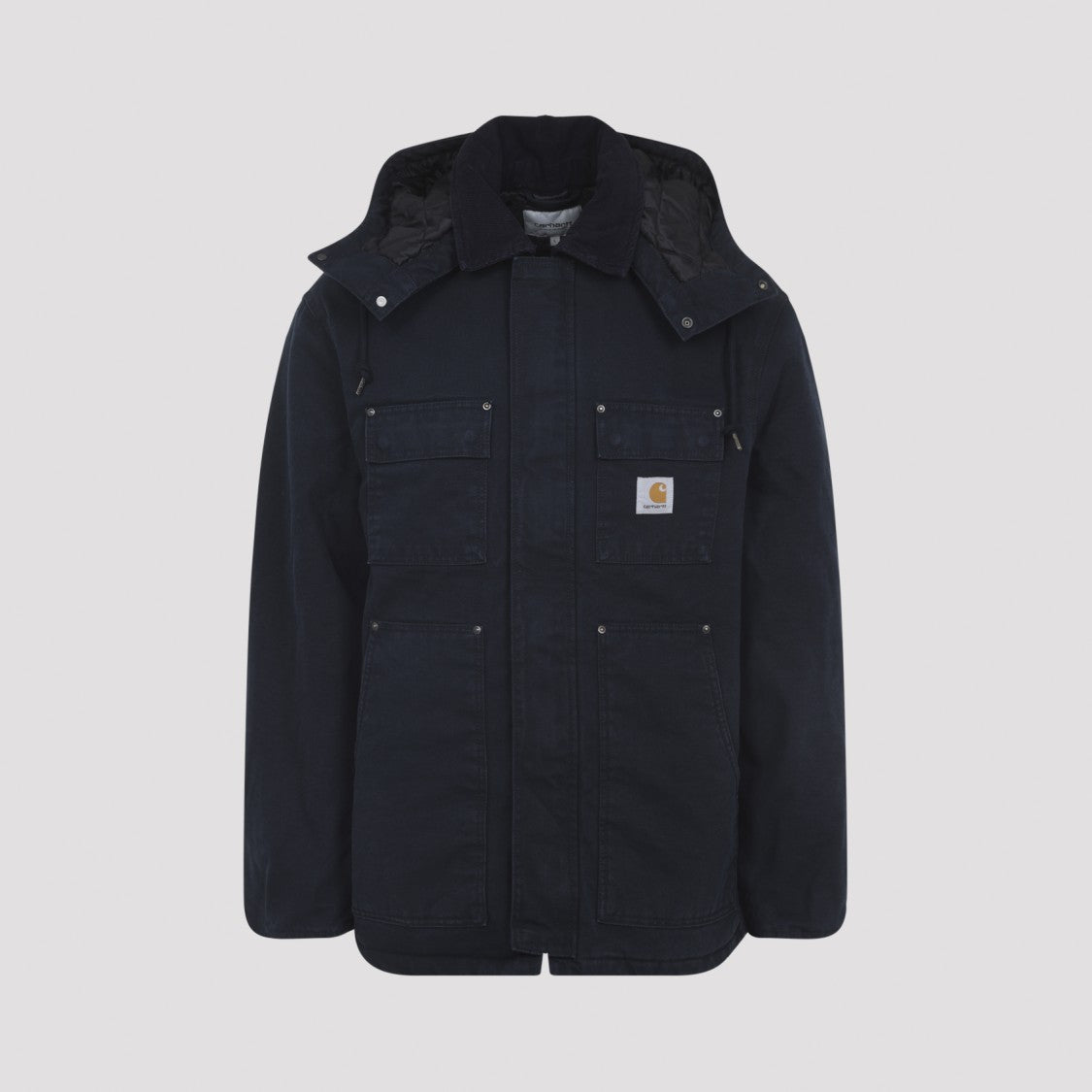 Carhartt Wip Deep Night Blue Cotton Ambel Coat