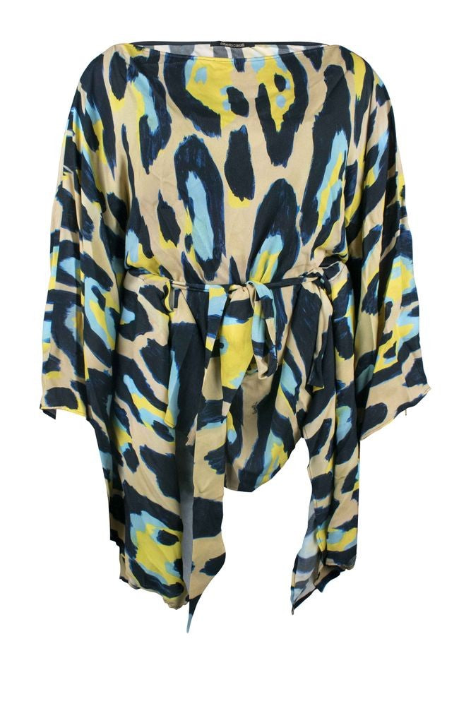 Roberto Cavalli Jaguar Print Viscose Kaftan