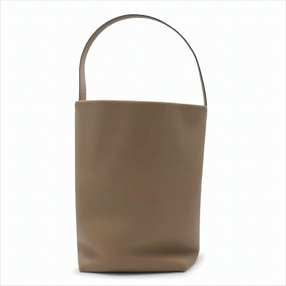 The Row Structured Brown Calf Leather Tote