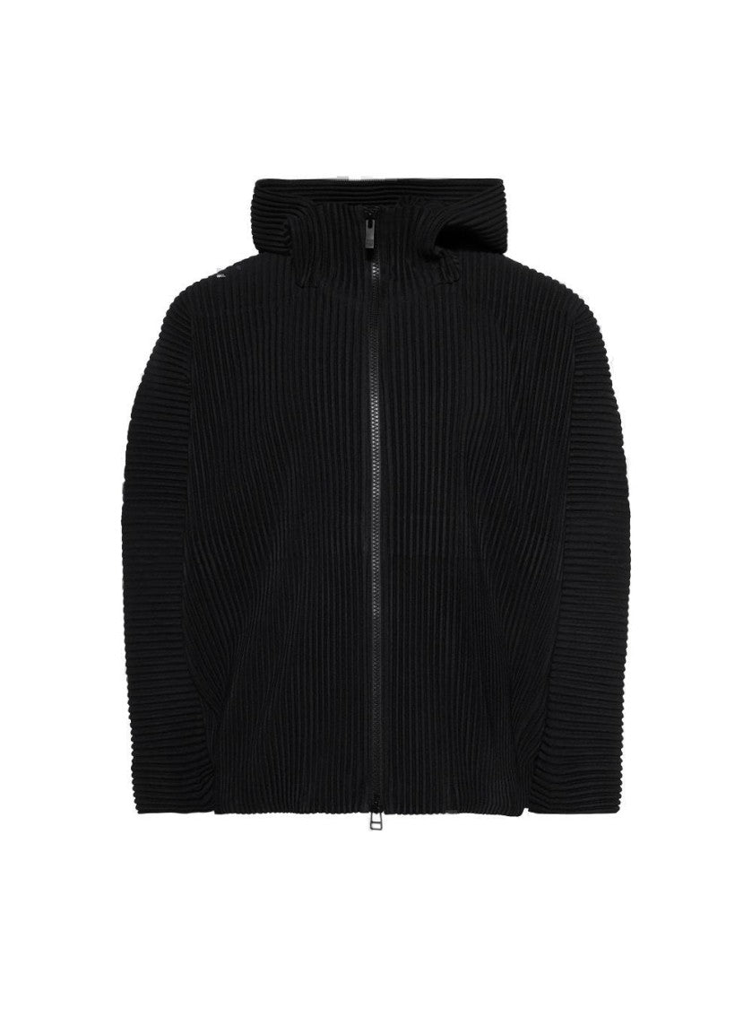 Homme Plissé Issey Miyake Zip Parka Black