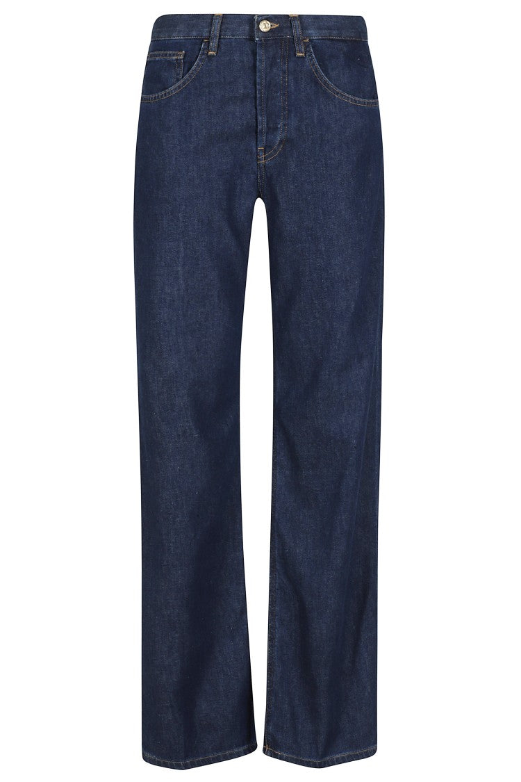 Dondup Blue Jacklyn Straight-Leg Cotton Jeans