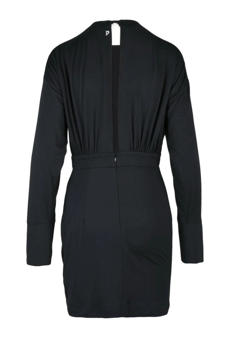 Dondup Jersey Dress Zip Raglan - Black