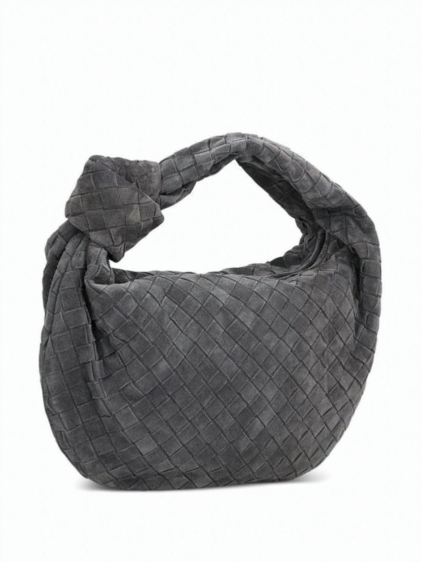 Bottega Veneta Woven Suede Tote Bag