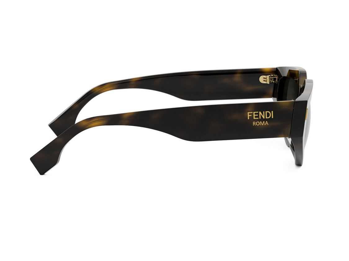 Fendi Fe40163u Bold Oversized Tortoiseshell Cat-Eye Sunglasses