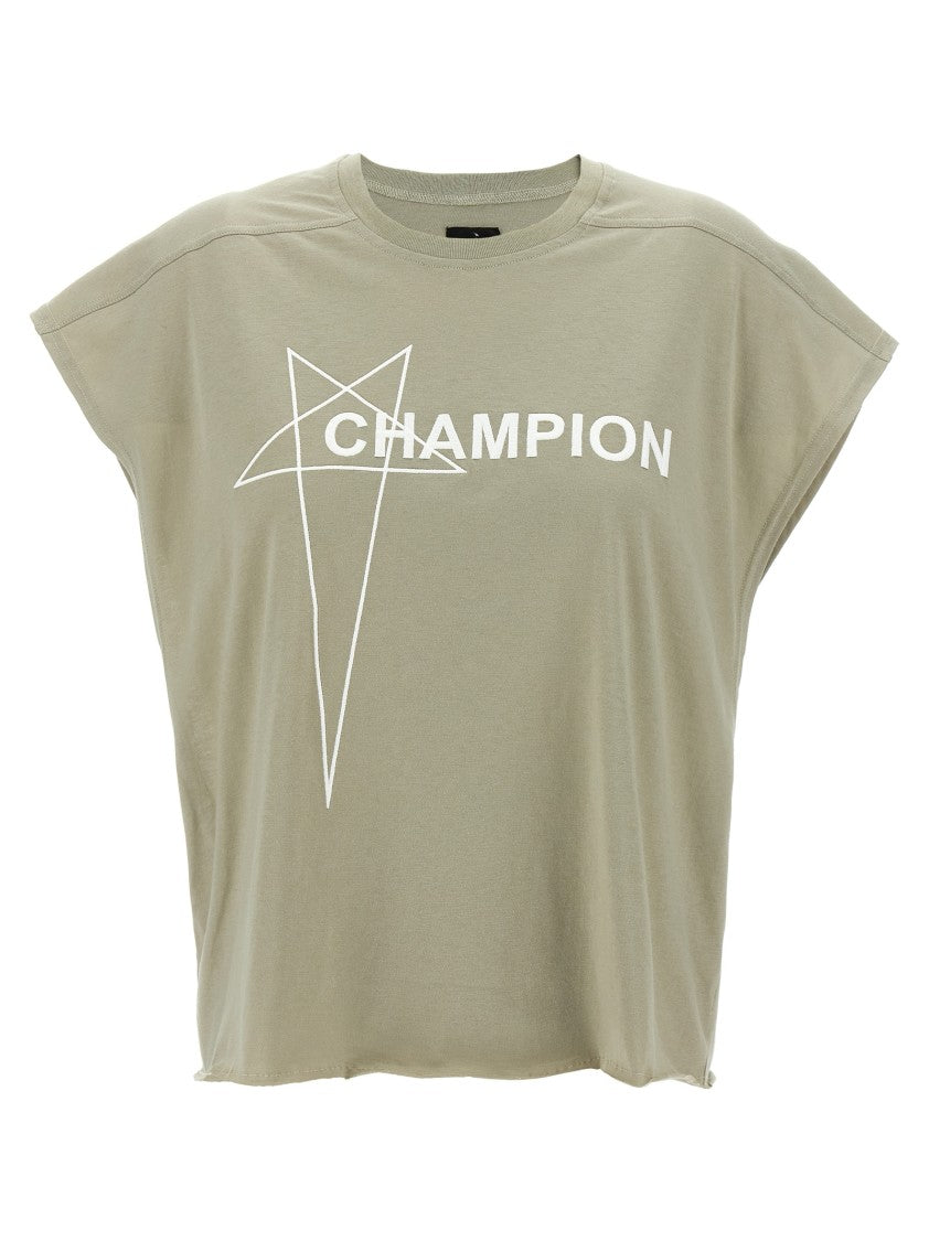 Rick Owens Cotton Top With Asymmetrical Hem