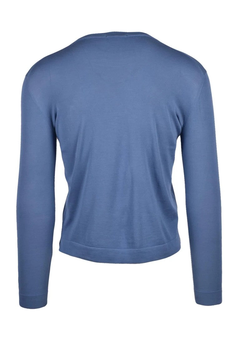 Drumohr Blue Crew Neck Sweater