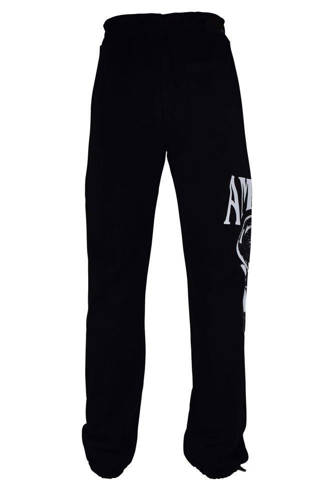 Amiri Cotton Jogging Pants With Crystal Ball Graphic