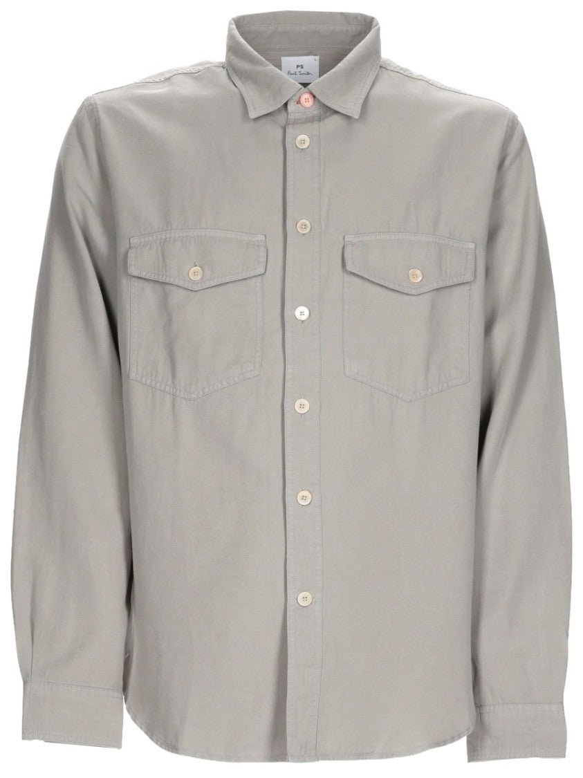 Ps Paul Smith Casual Fit Muted Grey Shirt