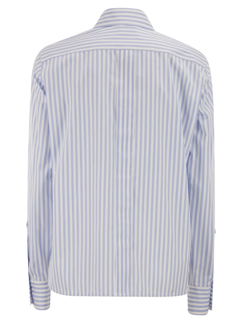 Max Mara Mxmaccenni - Striped Poplin Shirt