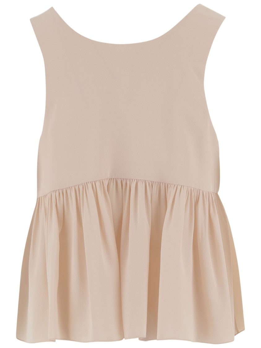 Chloé Silk Ruffled Top