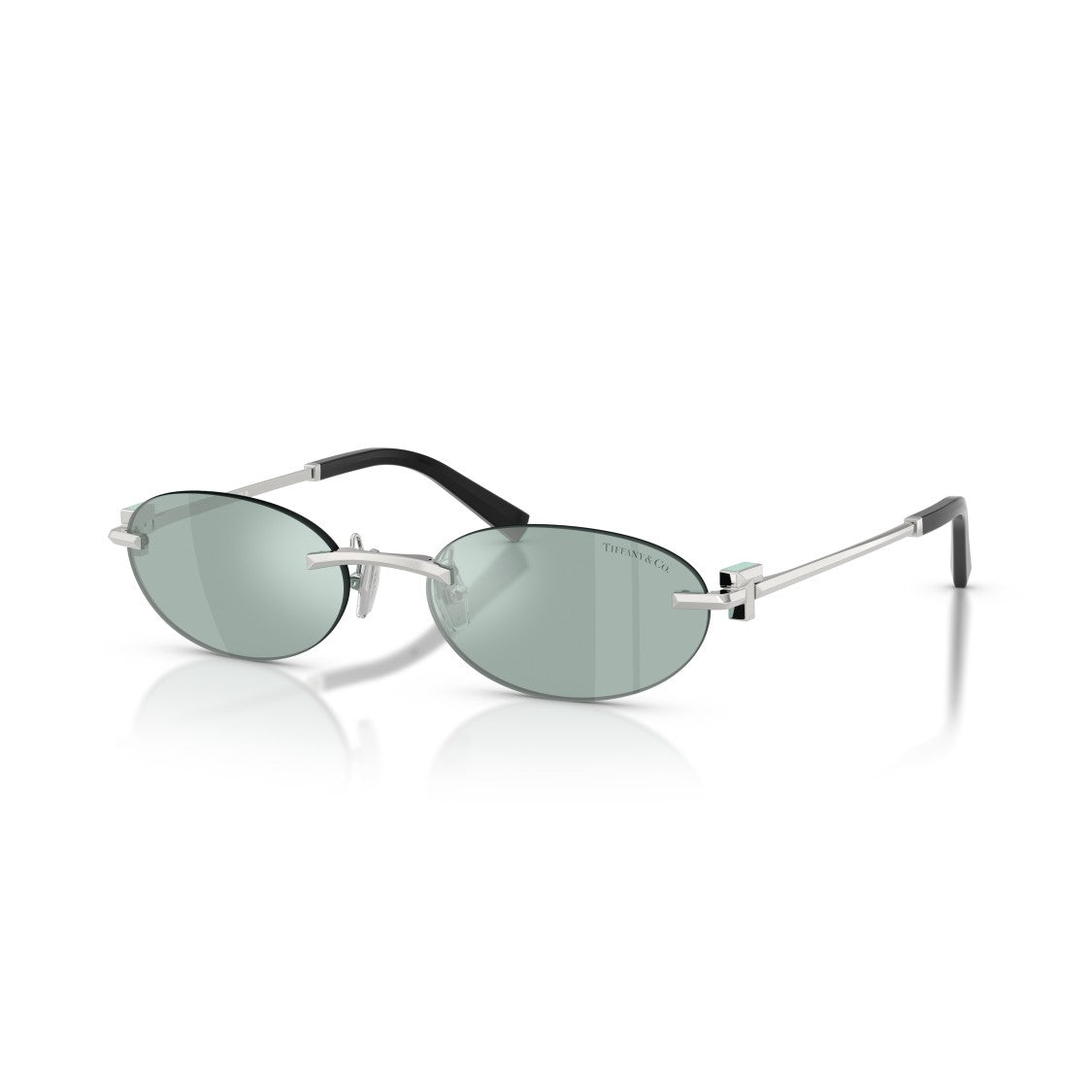 Tiffany & Co. Oval Lens Sunglasses With Sleek Metal Frame