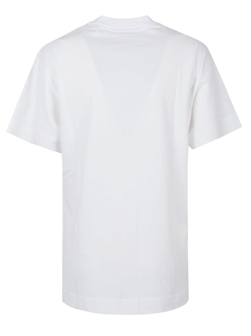 Givenchy White Cotton Leopard Patch T-Shirt