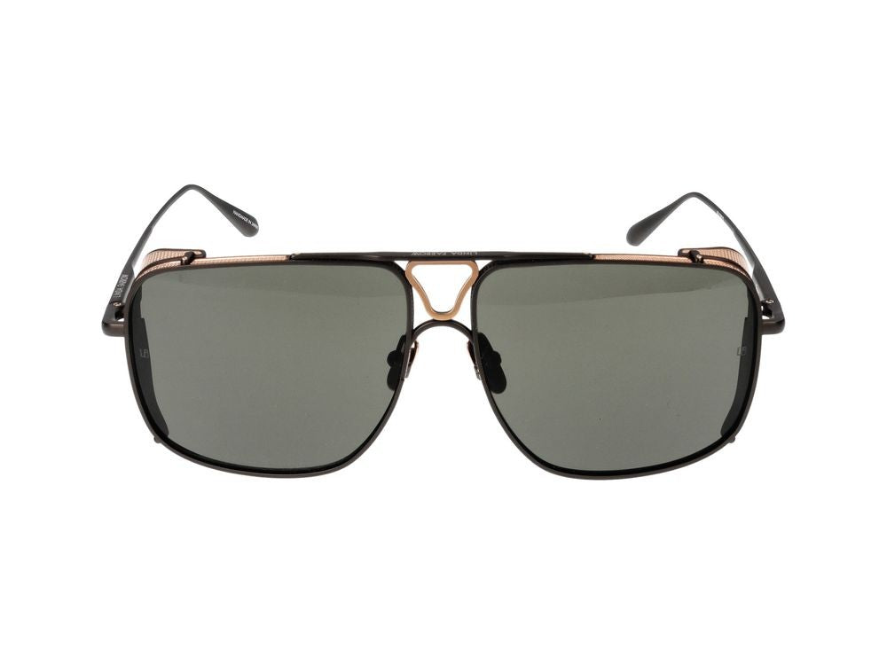 Linda Farrow Sunglasses Lfl/1393 Enzo C01 Matte Black 64/14/145