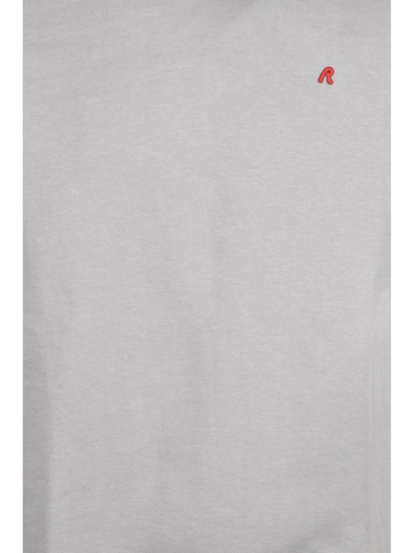 Replay Grey Brushed Cotton-Blend Hoodie