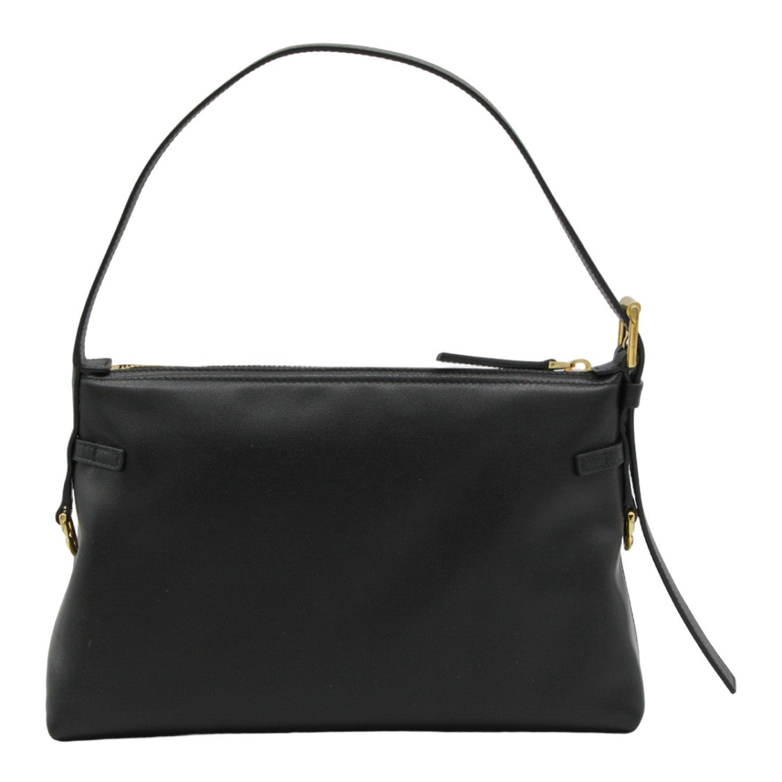 Givenchy Structured Black Handbag With Gold-Tone Accents
