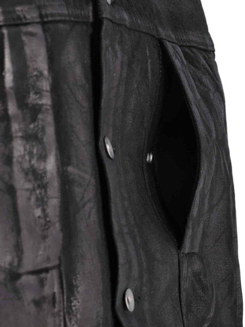 Drkshdw By Rick Owens Jumbo Denim Jacket – Black