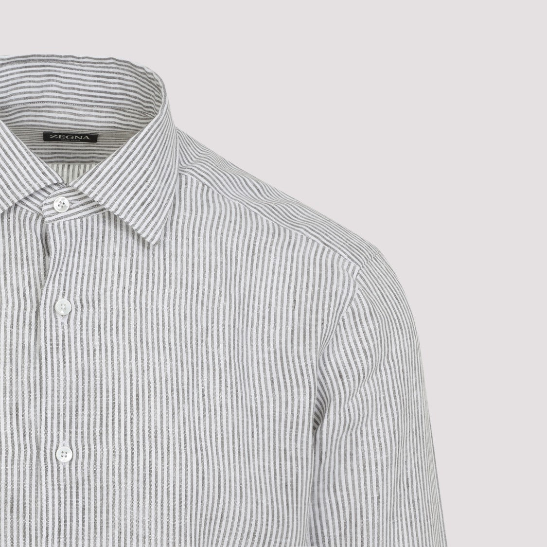 Zegna Linen Shirt With Classic Button-Down Design
