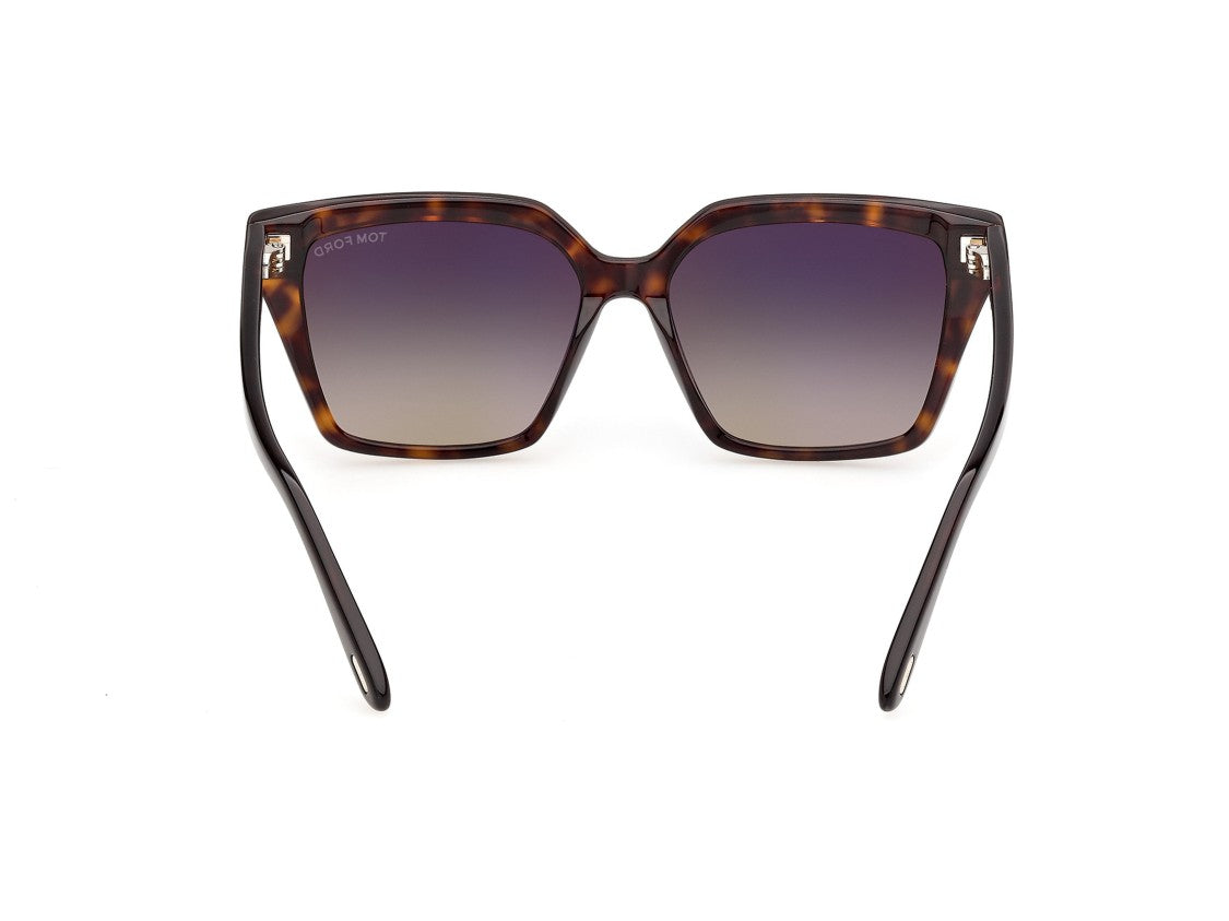 Tom Ford Ft1412 Oversized Tortoiseshell Acetate Square Sunglasses