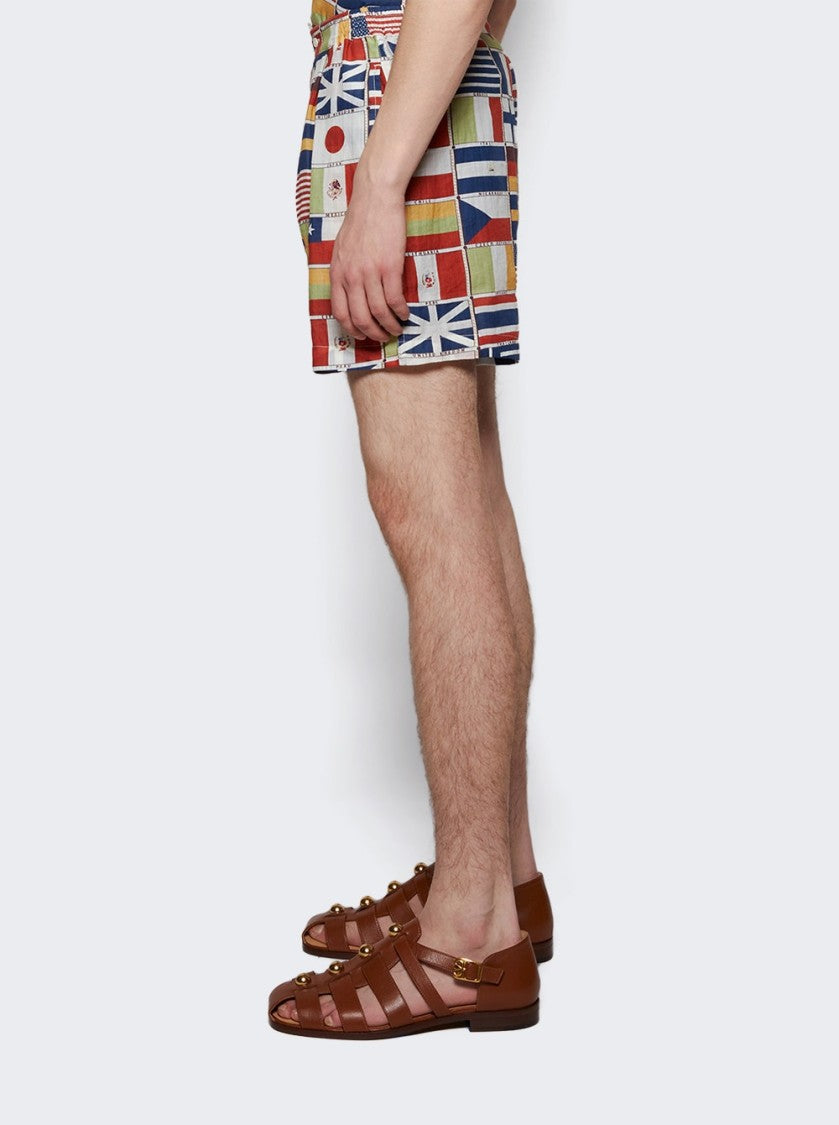 Bode Boxer Shorts International Flags