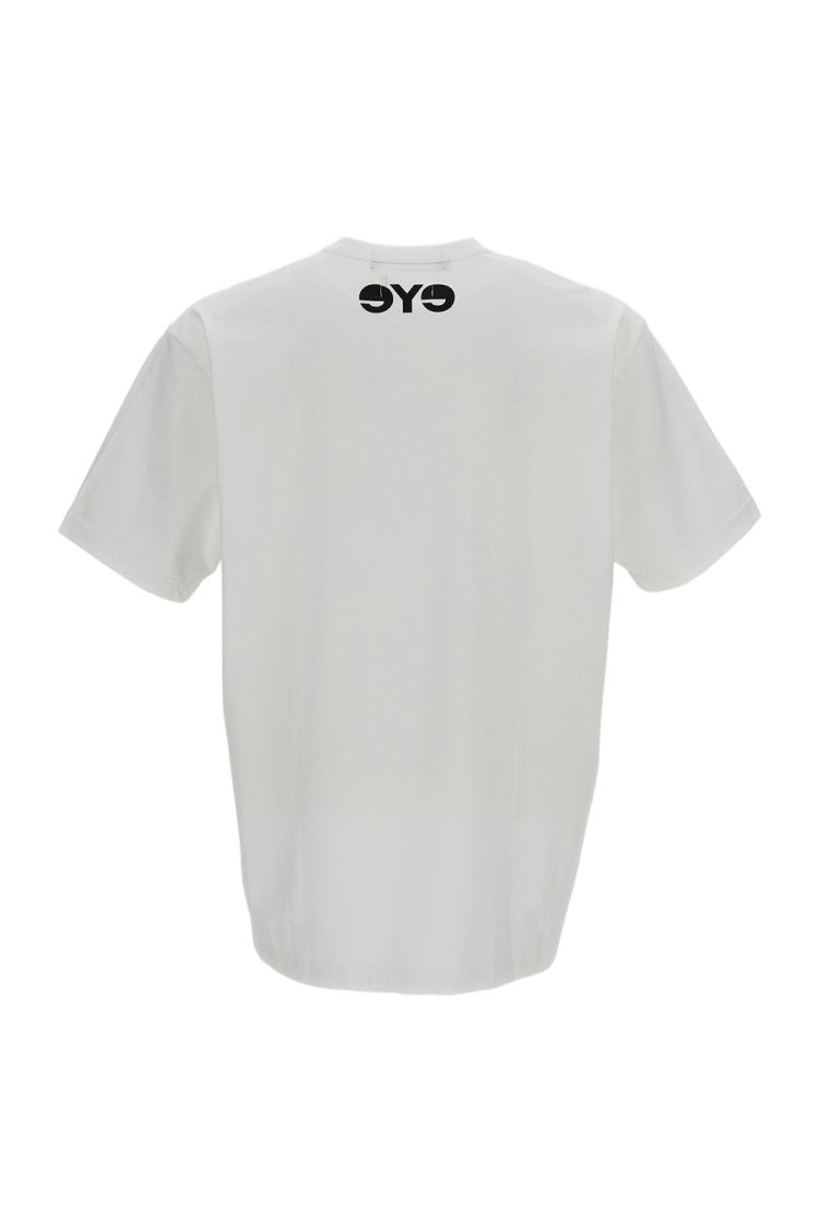Junya Watanabe White Eye Crew Neck Cotton T-Shirt