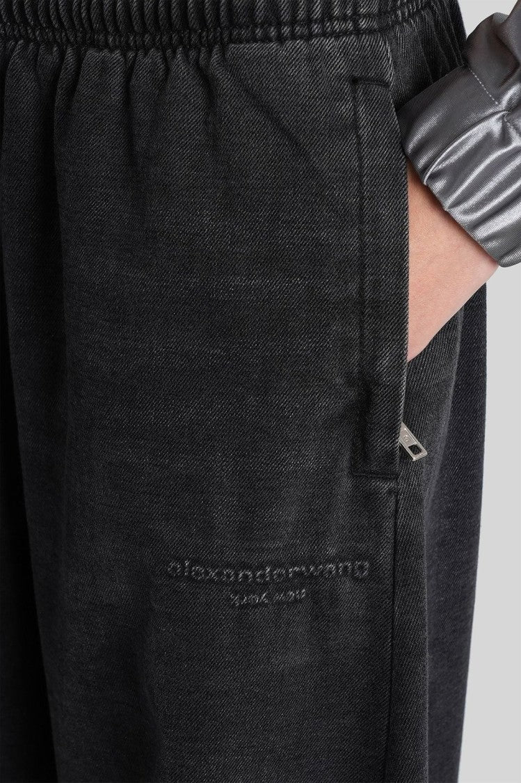 Alexander Wang Denim Sweatpant W/ Elasticated Drawstring Wais