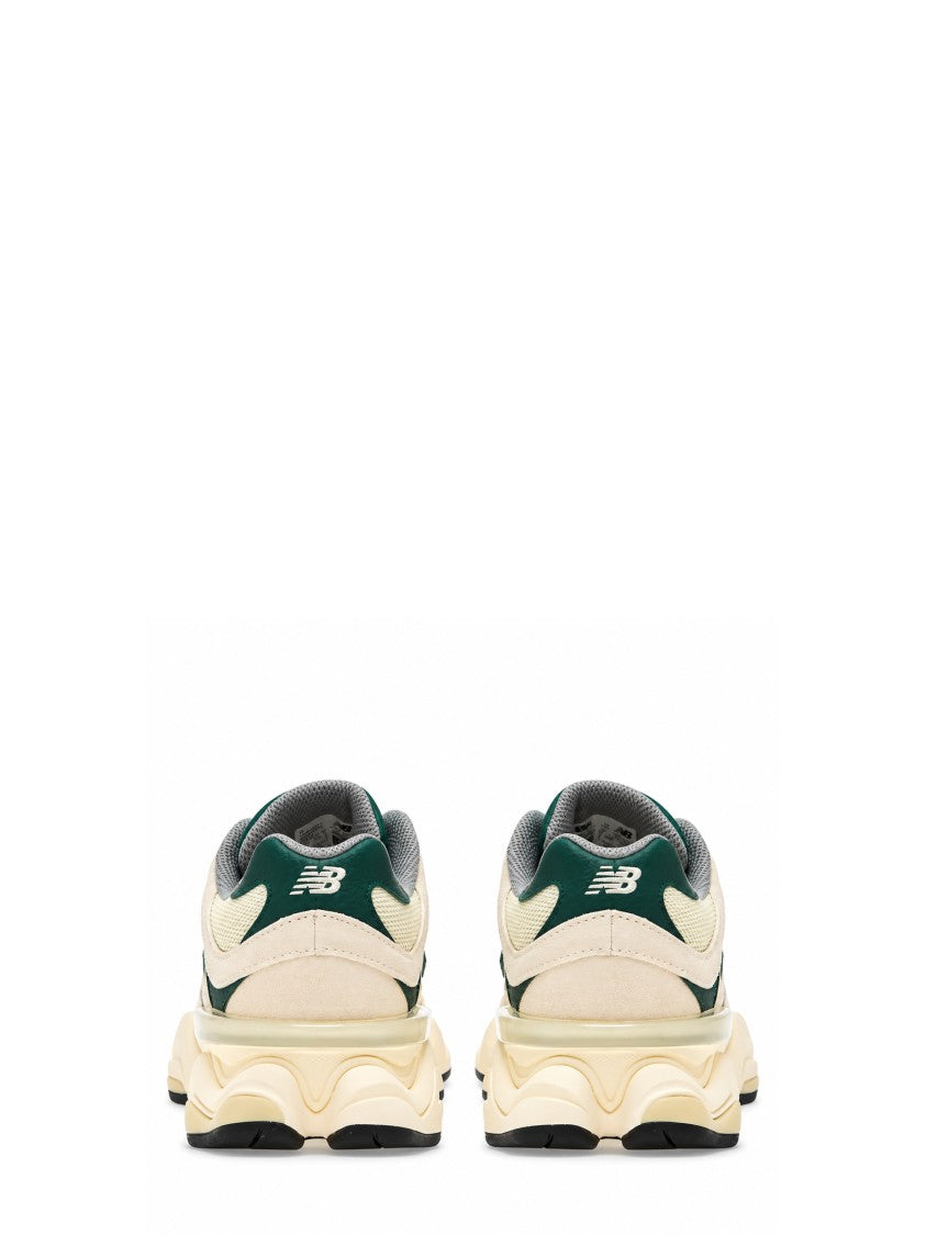 New Balance Green 9060 Layered Leather Mesh Sneakers