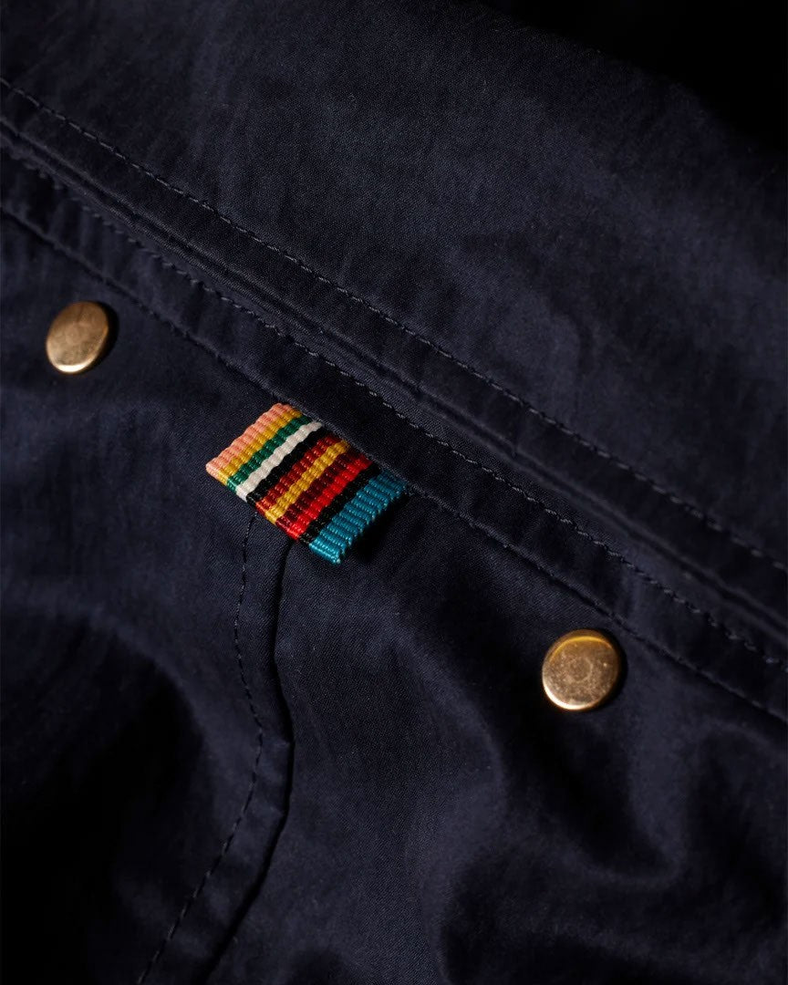 Paul Smith Military-Inspired Navy Field Jacket With Practical Design