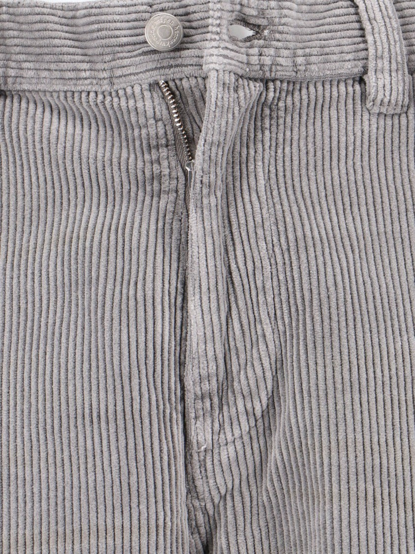 Mfpen Tailored Grey Trousers With Minimalist Silhouette