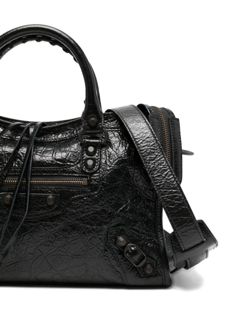 Balenciaga Crinkled Glossy Leather Bag