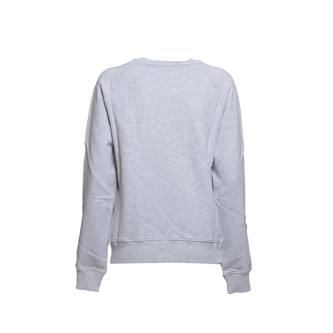 Msgm Crewneck Sweatshirt In Melange Grey Cotton