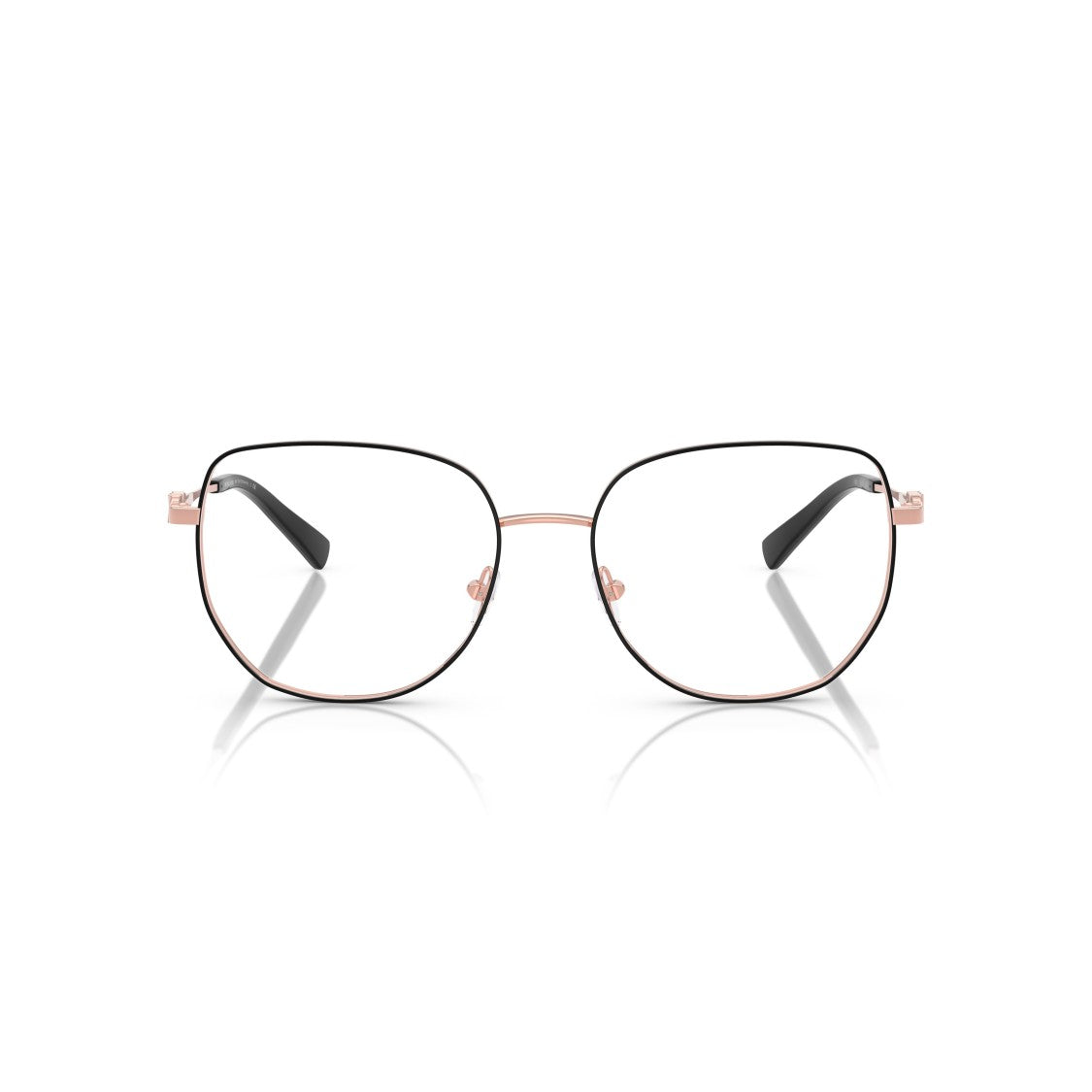 Michael Kors 0Mk3062 Rose Gold Metal Frame Sunglasses With Intertwined Temples