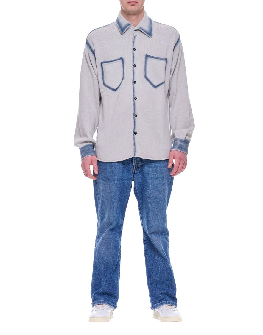 Atomofactory Men’S Washed Cotton Shirt
