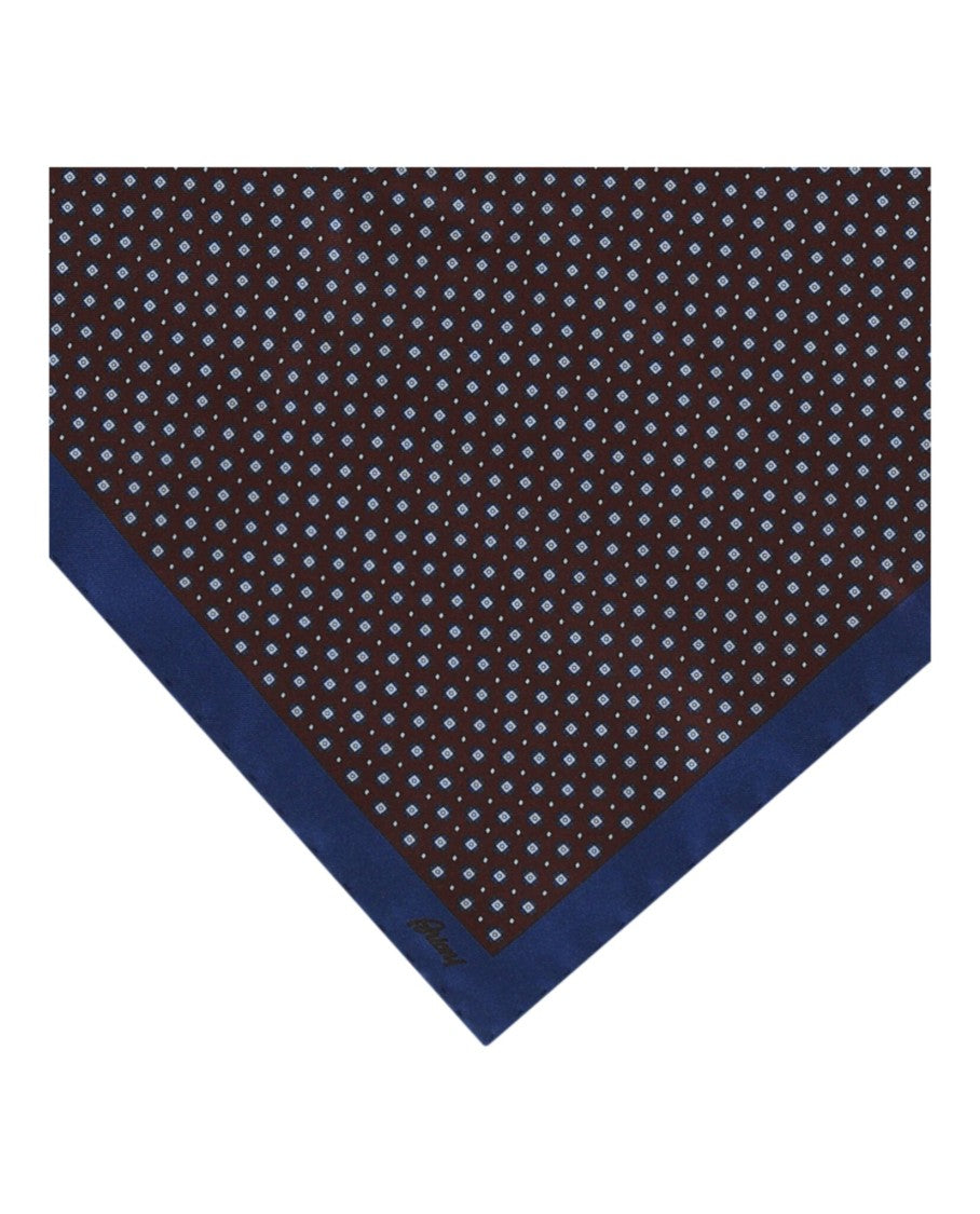 Brioni Patterned Silk Pocket Square