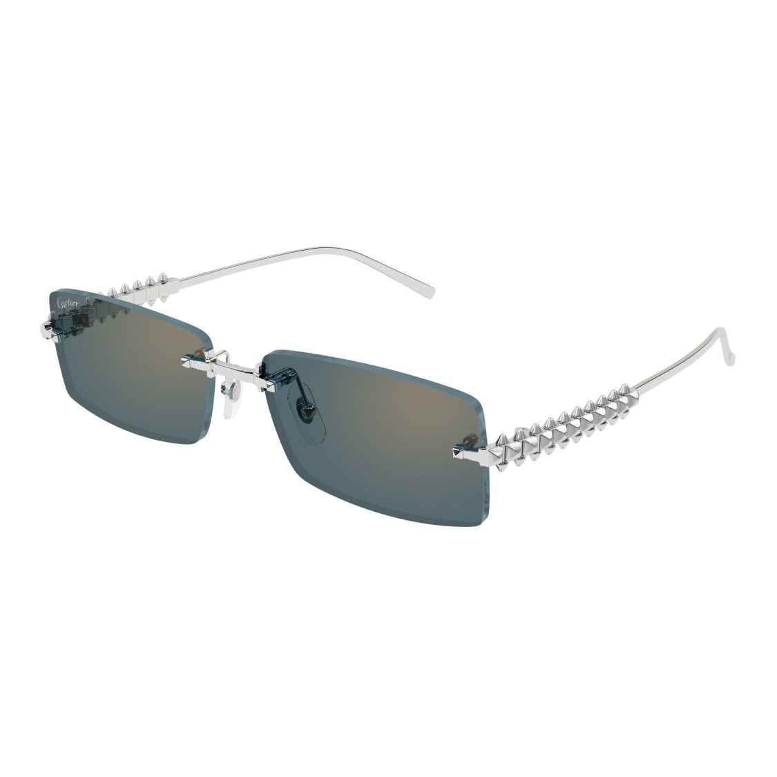 Cartier Ct0604s Rimless Rectangular Sunglasses